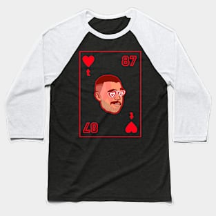 Travis Kelce in love - Red Baseball T-Shirt